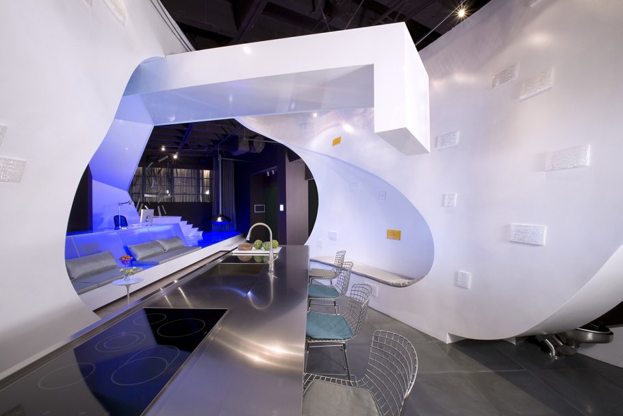 Интерьер в космическом футуристическом стиле
