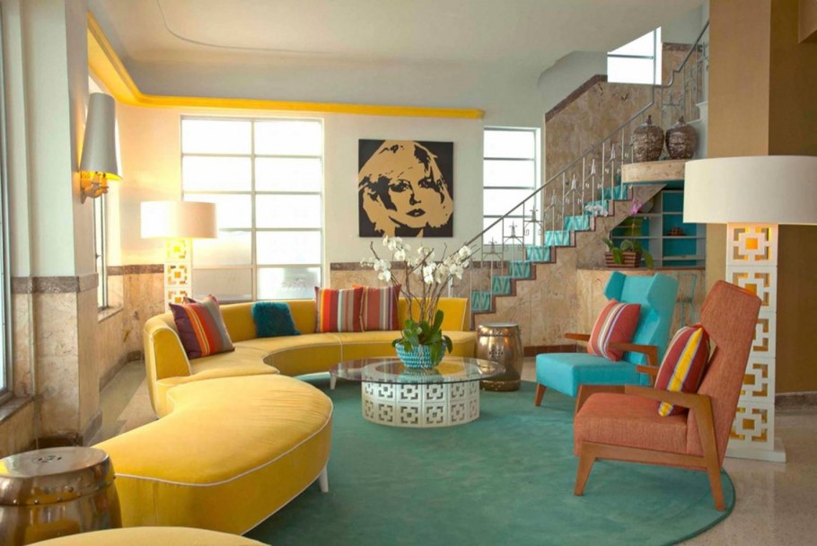 Интерьер в стиле шестидесятых