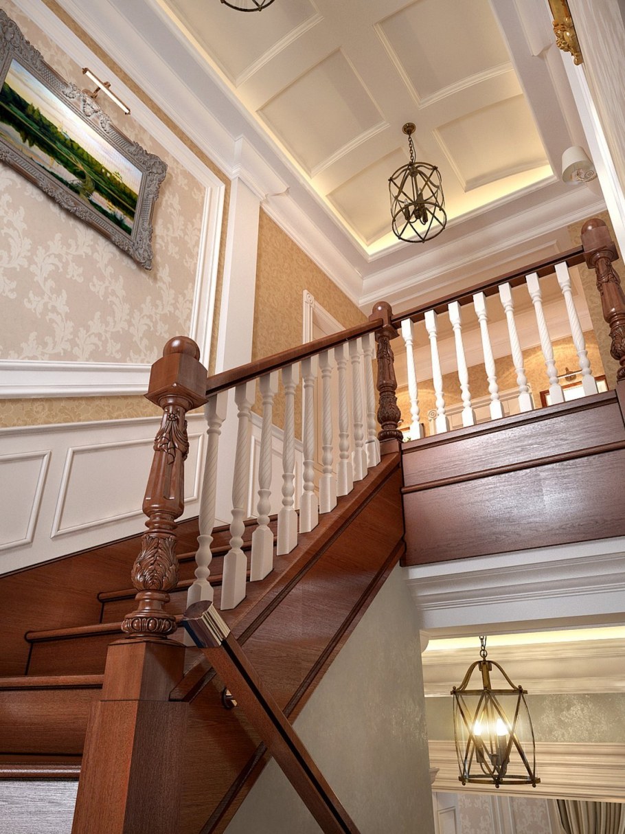 Отделка лестничного пролета