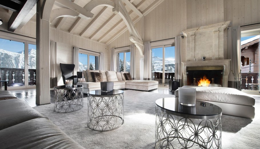 Шале Куршевель гостиная плитка