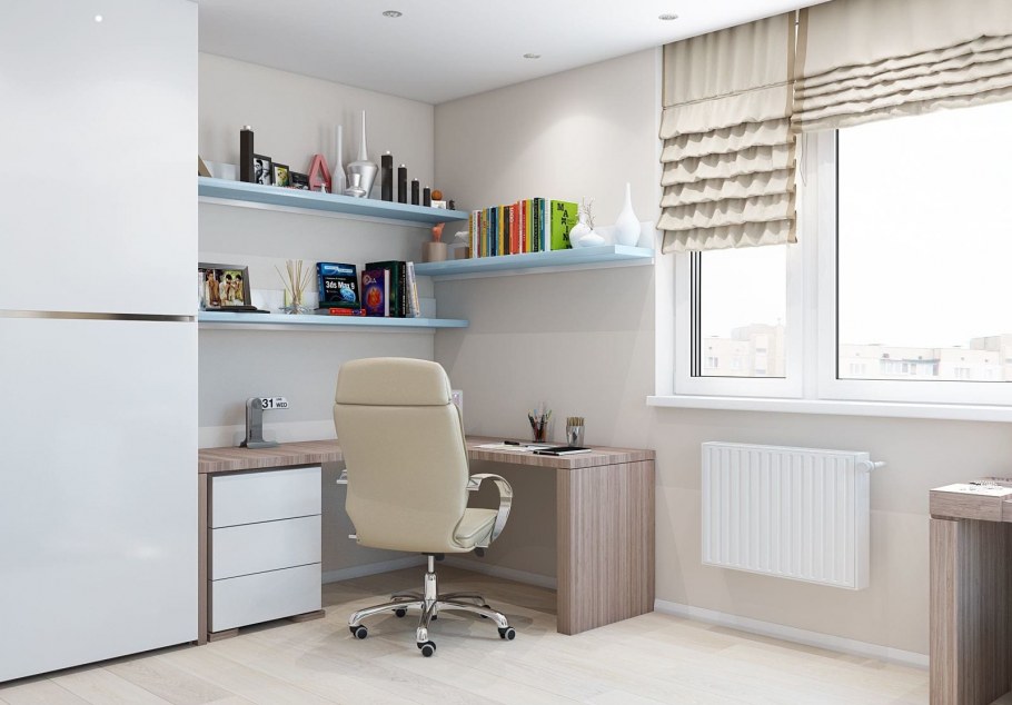 Рабочая зона в детской комнате
