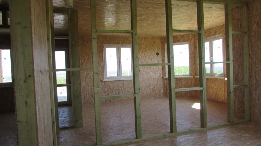 Отделка СИП дома внутри