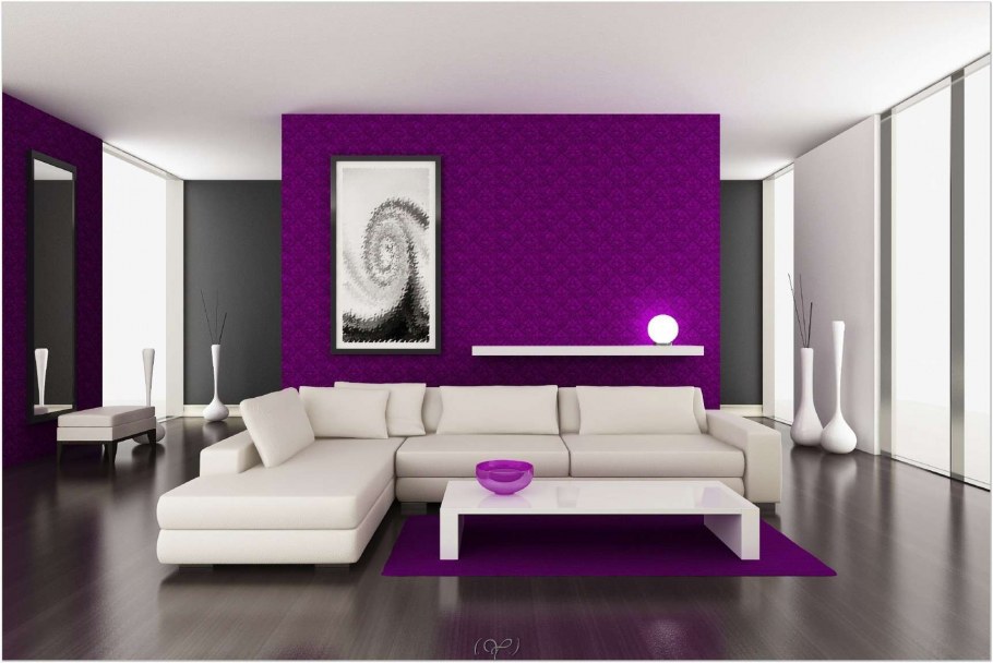 Сиреневый цвет в интерьере