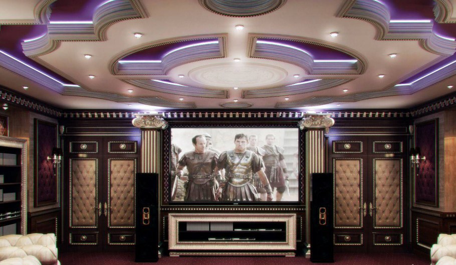 Домашний кинотеатр в классическом стиле