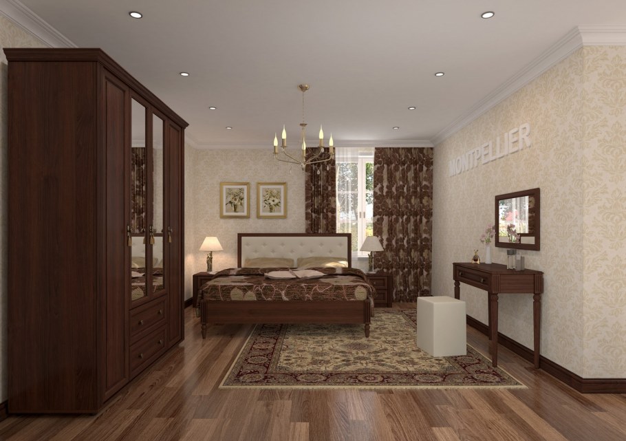 Коридор с дверями венге