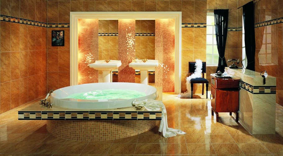 Кафель для ванны в египетском стиле