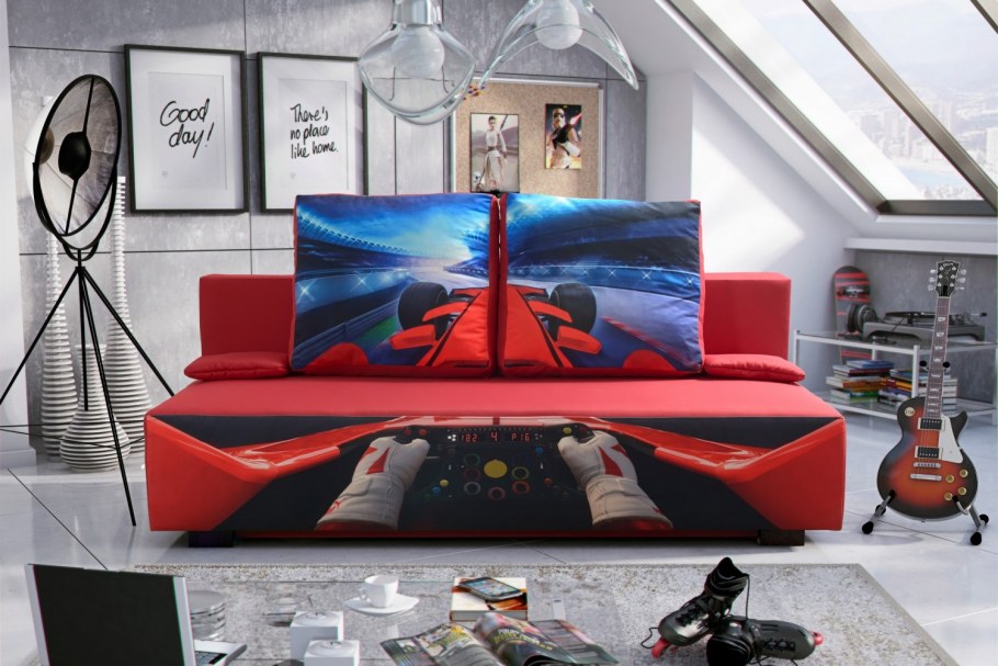 Необычные «пухлые» диваны в в молодежных интерьерах