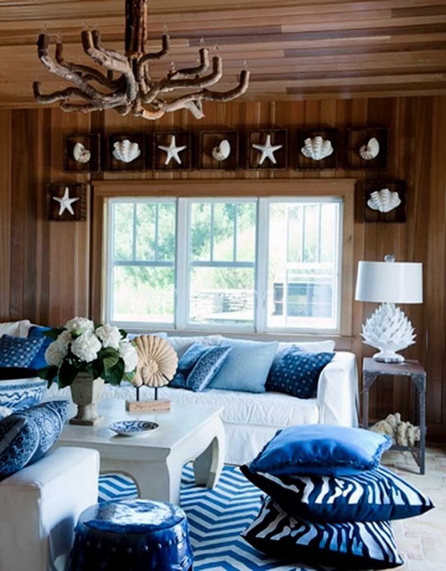 Отделка комнаты в морском стиле