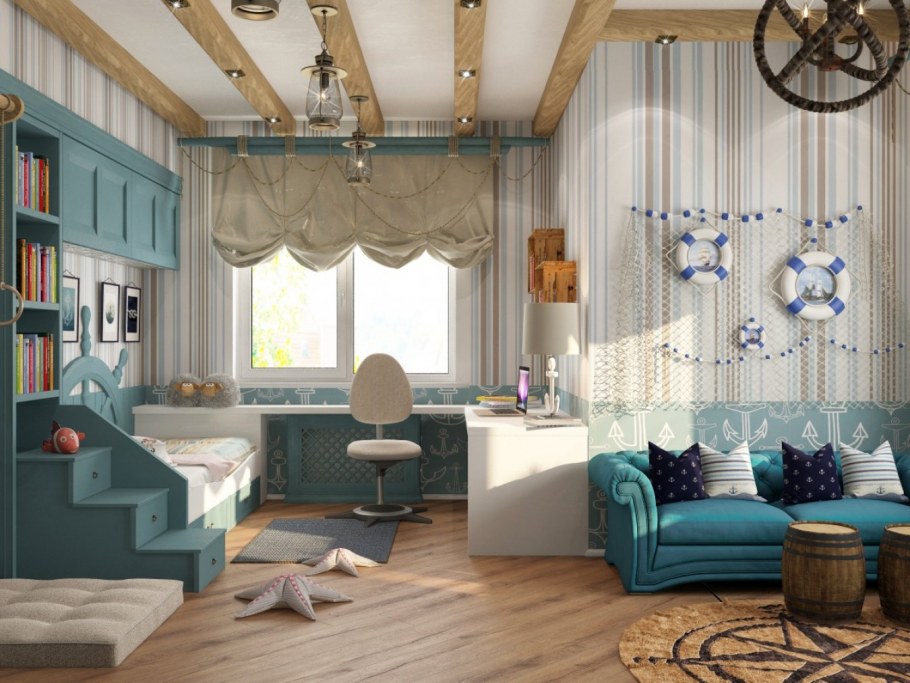 Морская тематика в интерьере