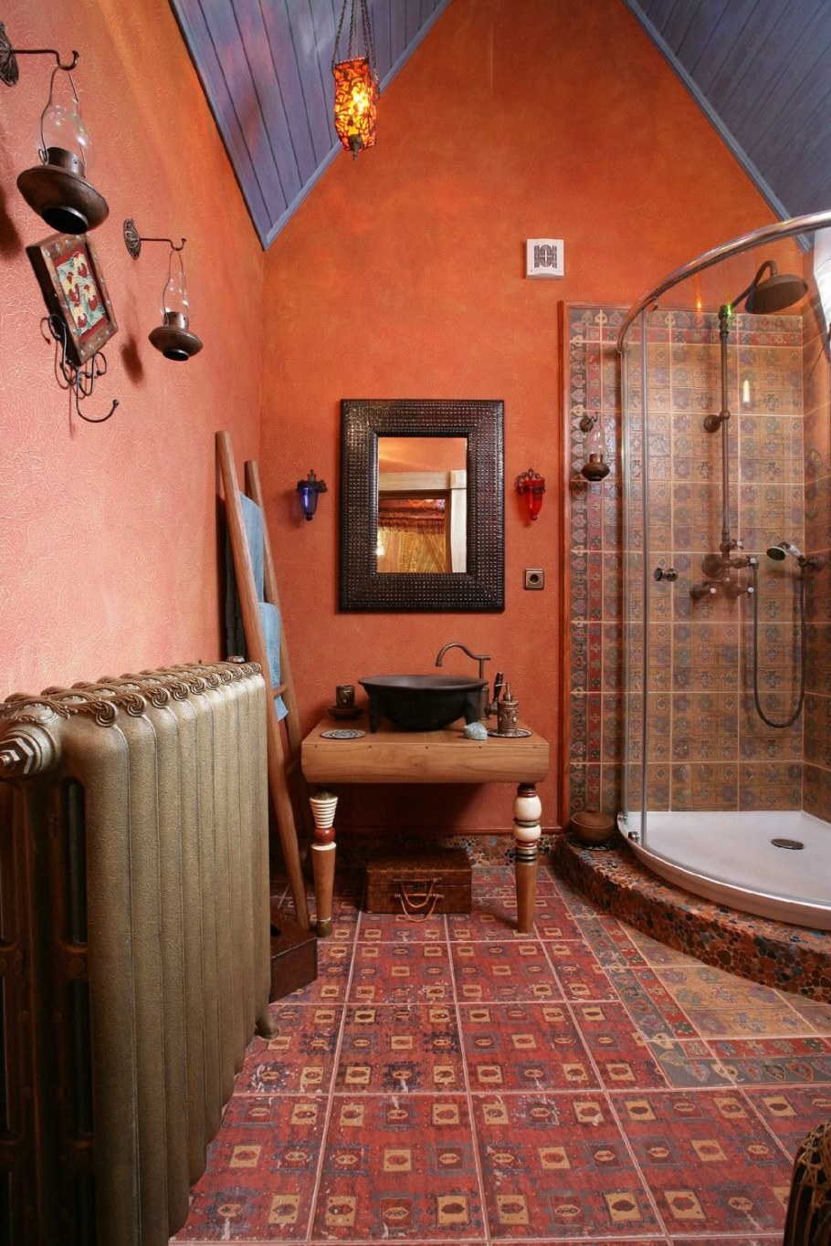 Ванная в стиле бохо