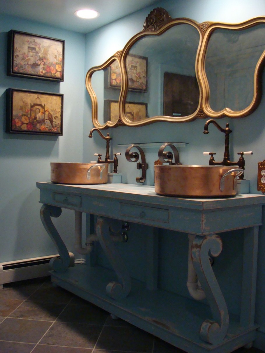 Ванная в стиле бохо Шик