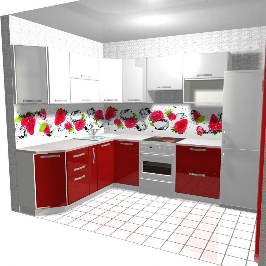 Проходная кухня гостиная