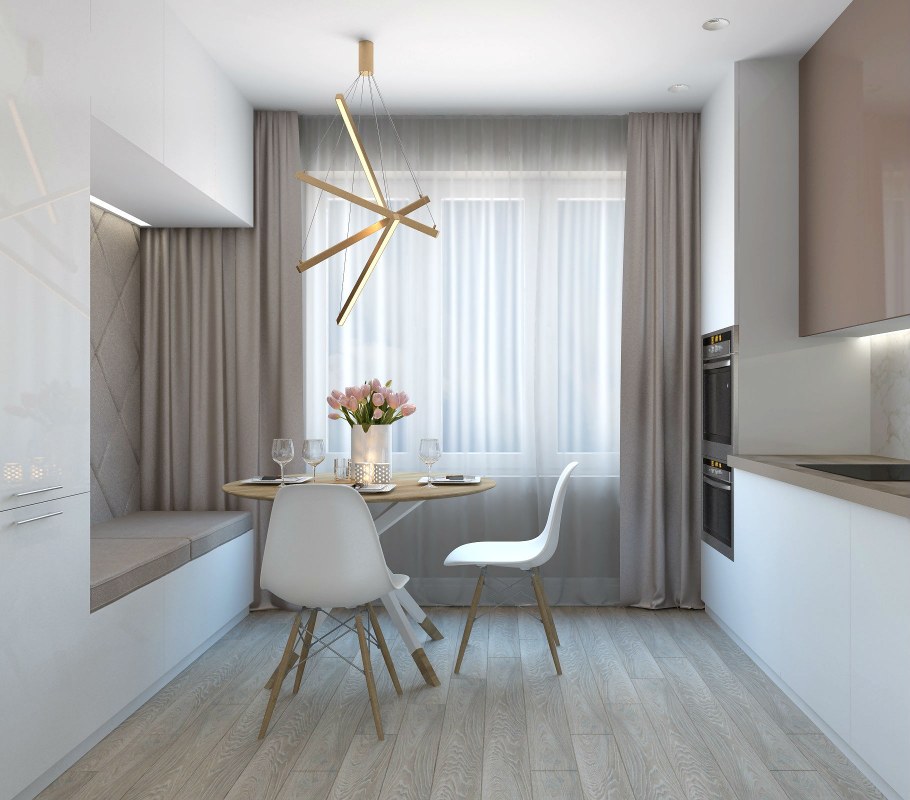 Интерьер трехкомнатной квартиры 75 кв.м