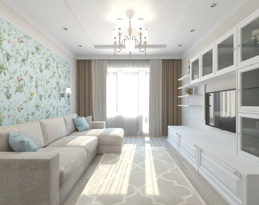 Интерьер двухкомнатной квартиры панельного дома