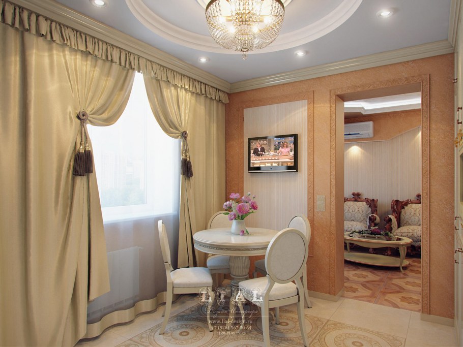 Трехкомнатная хрущевка в классическом стиле