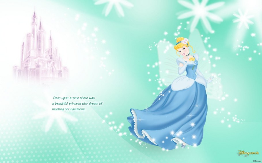 Hard working Cinderella Invitation cartoon
