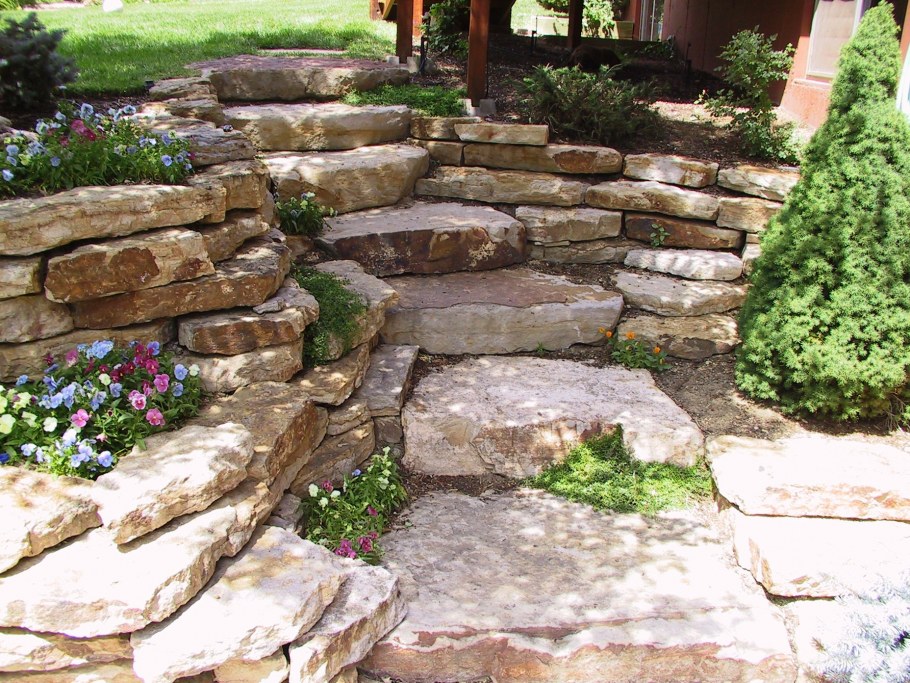 Террасирование альпийской горки