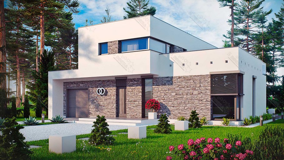 Стильные дома с плоской крышей