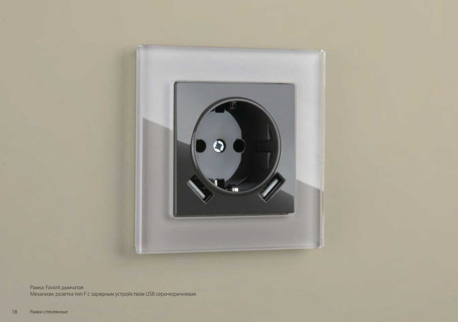 Розетки Werkel Favorit стеклянные