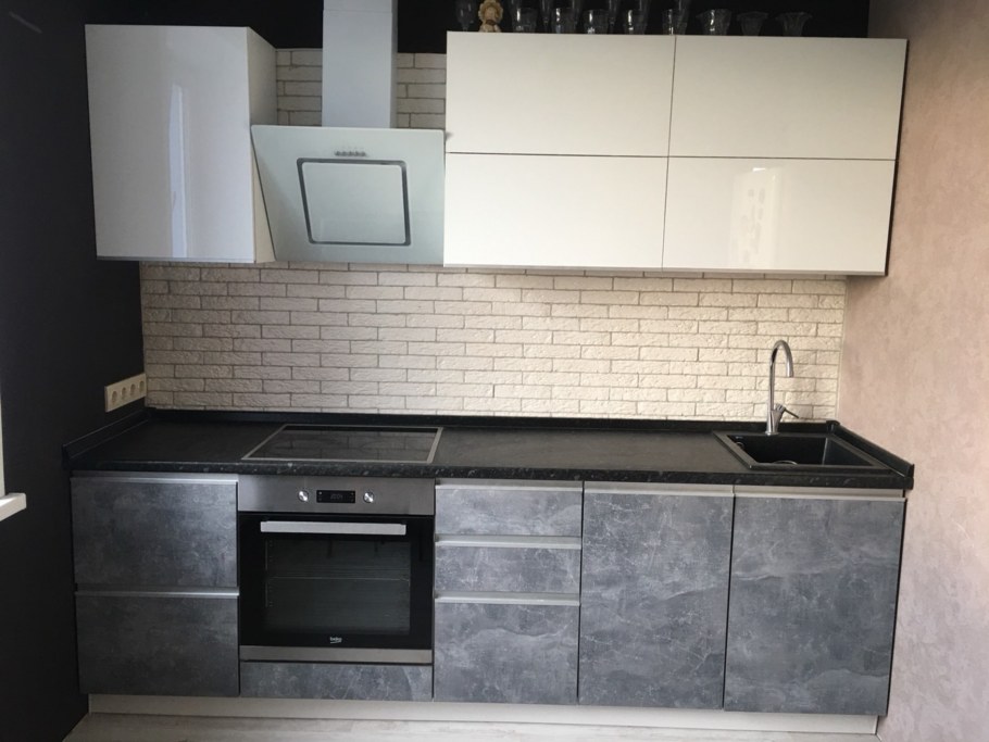 Кухня цвета асфальт