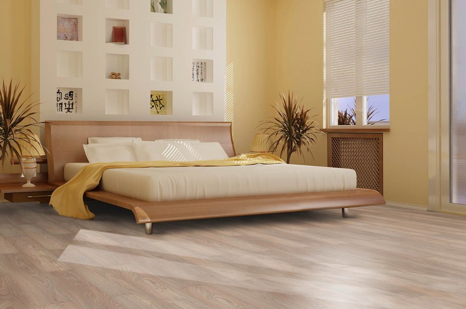 Интерьер спальни в песочных тонах