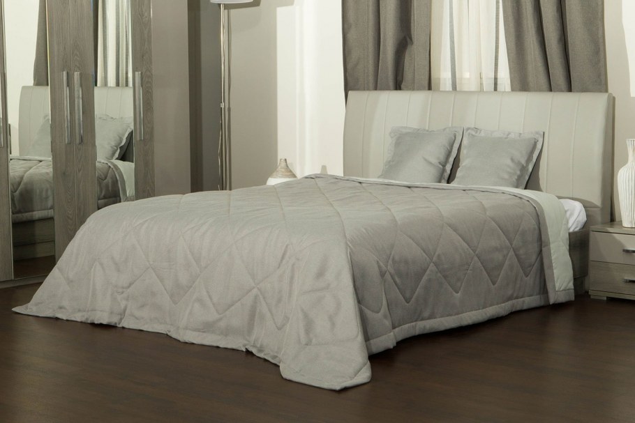 Deluna Greggio покрывало 240 260 серо-бирюзовый