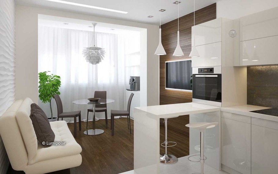 Кухня гостиная икеа