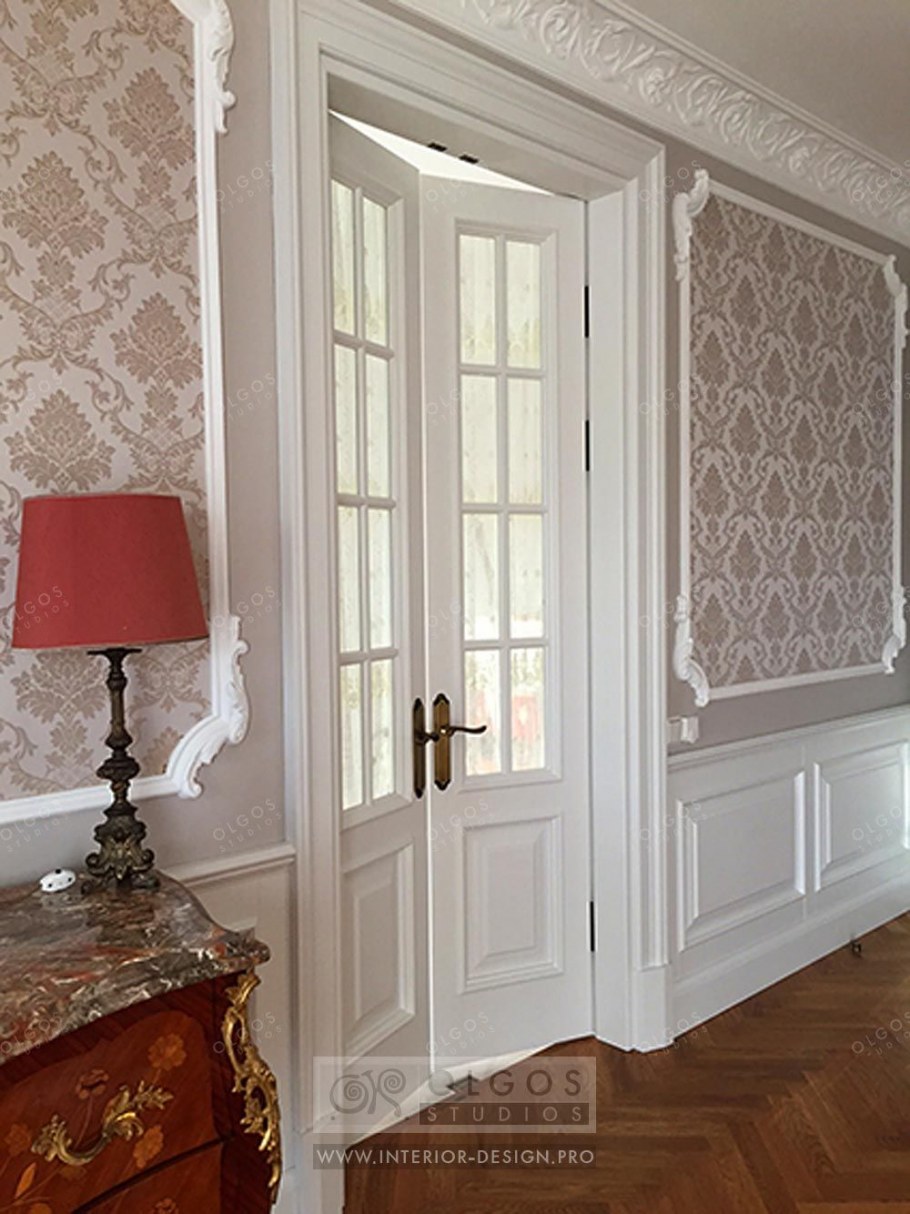 Рамки из молдингов в интерьере