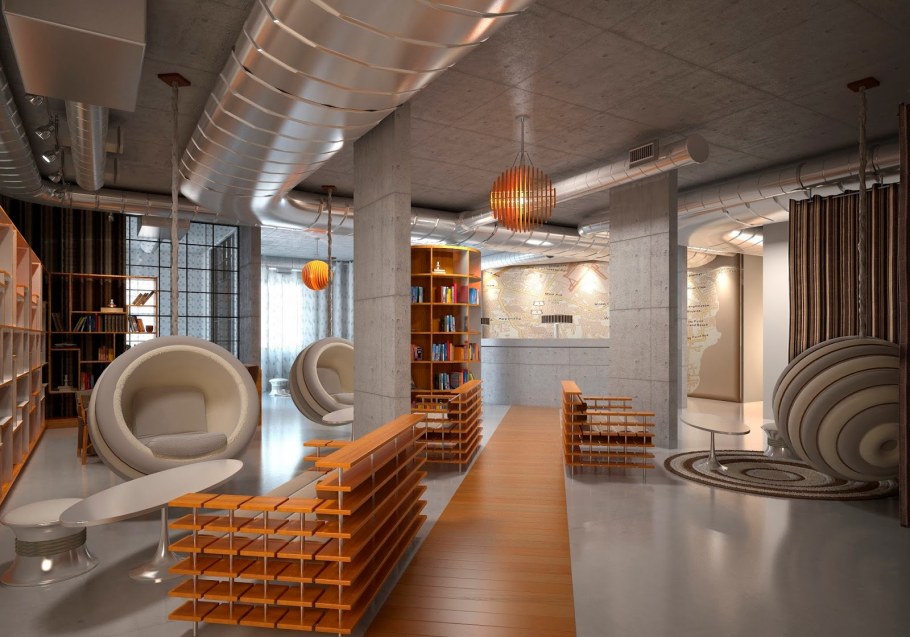 Открытая проводка в стиле лофт