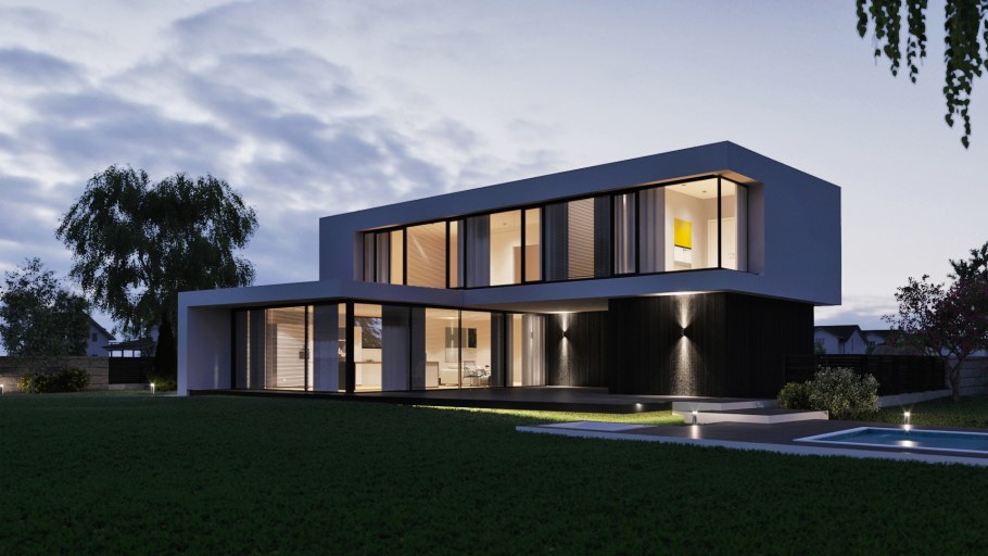 3д Макс визуализация экстерьера