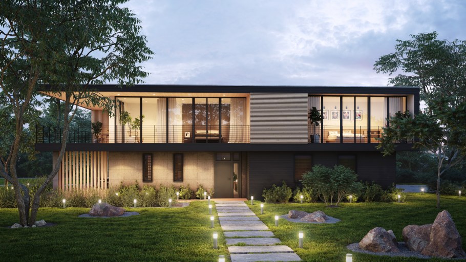 Визуализация экстерьера в 3d Max Corona