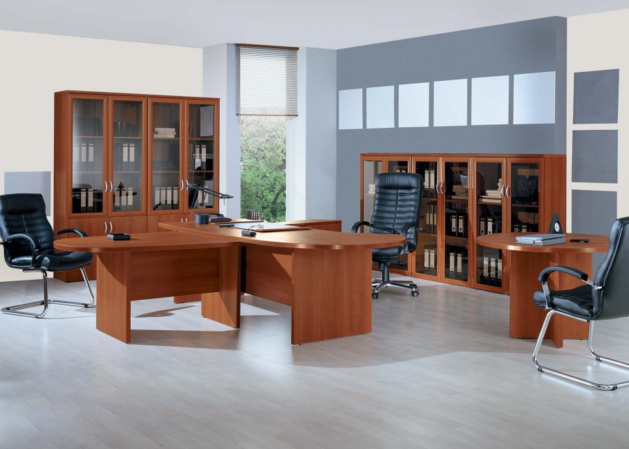 Мебель кабинет руководителя Yalta цвет орех