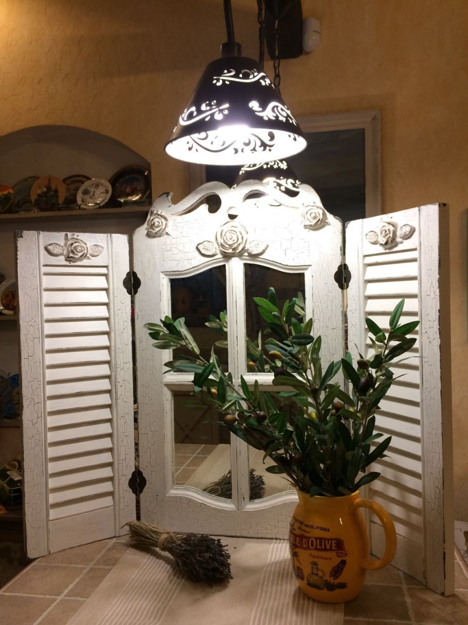 Зеркало со ставнями Прованс