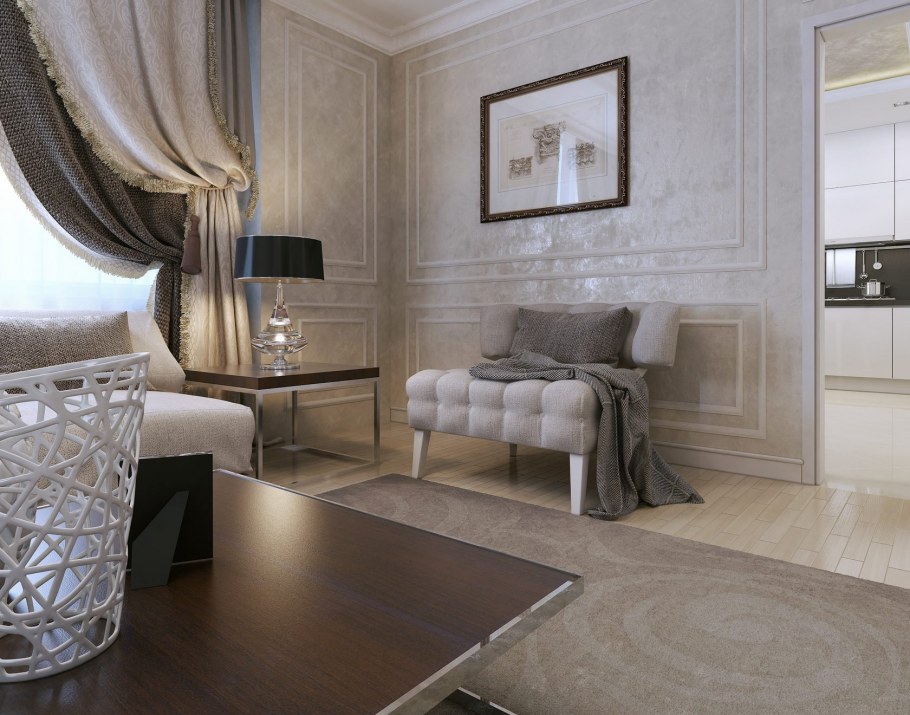 Потолочный плинтус арт деко