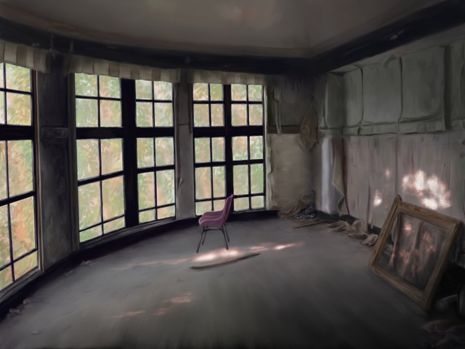 Комната с окном арт