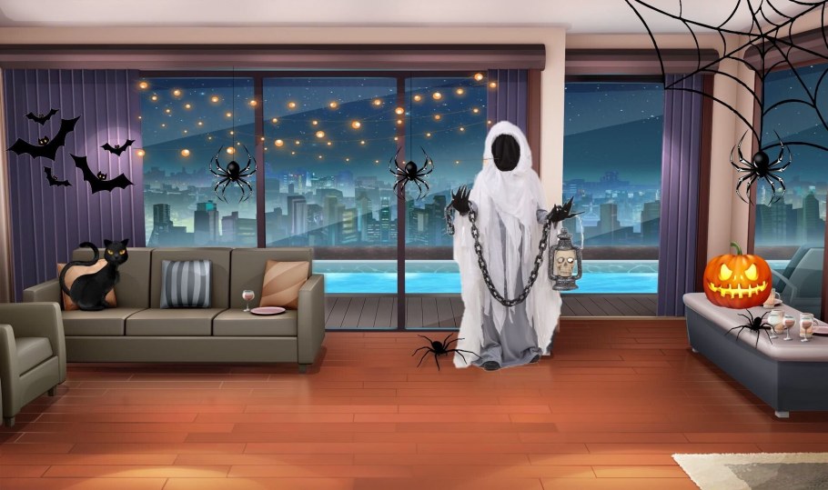 Аниме комната Хэллоуин
