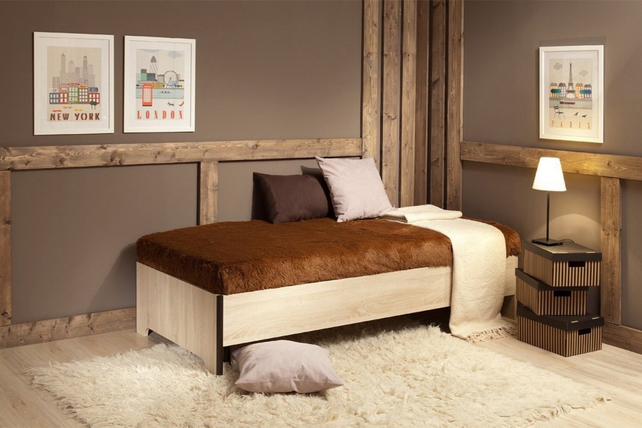 Кровать односпальная 90х180 фабрики Авангард