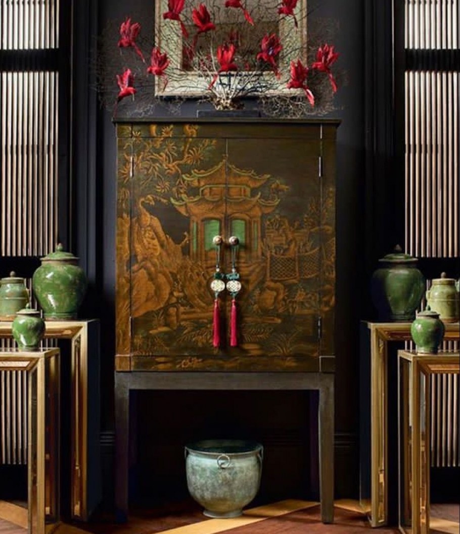 Натюрморт в интерьере в азиатском стиле