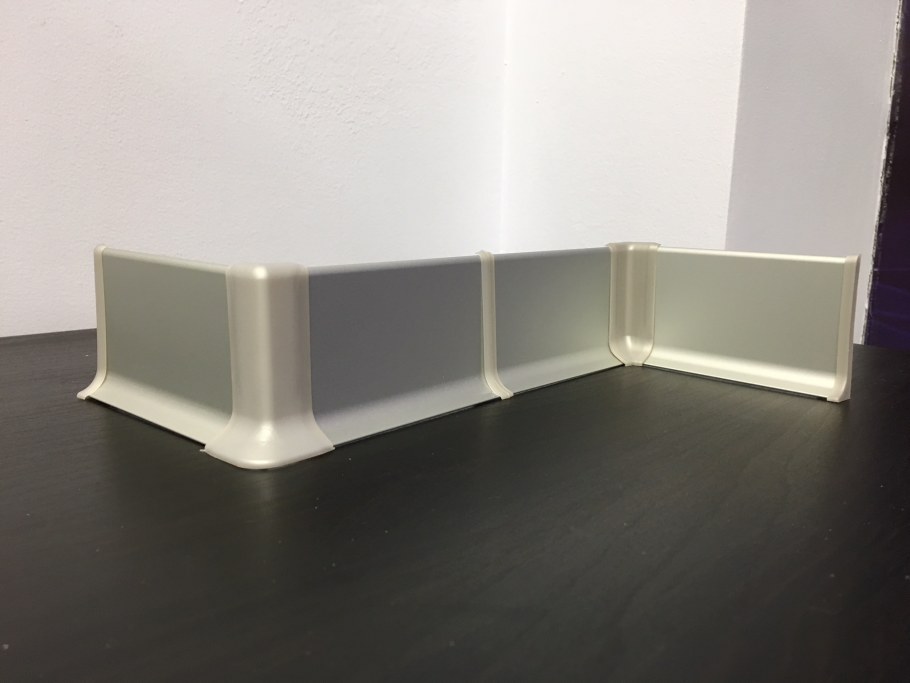 Алюминиевый плинтус l образный 60 мм