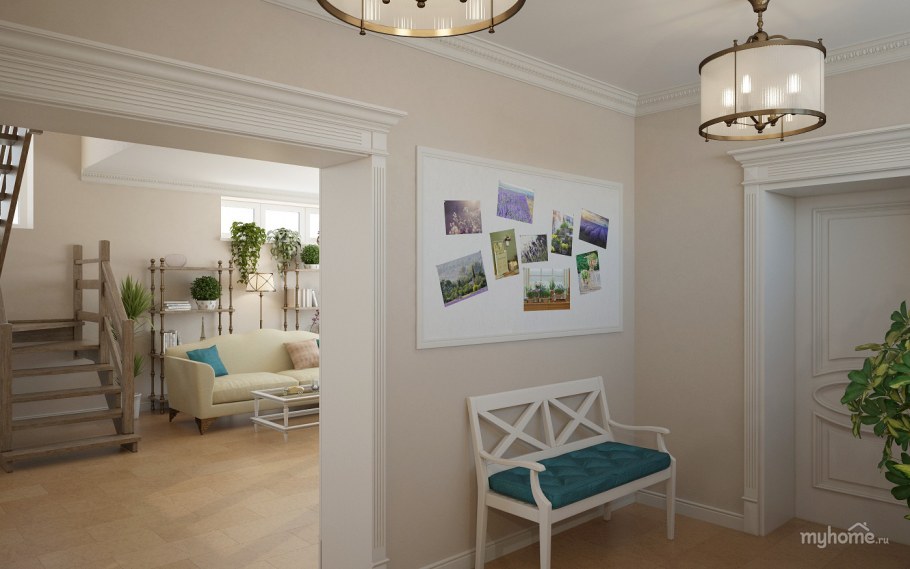 Прихожая в морском стиле