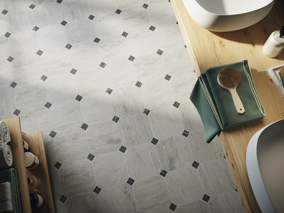 Ape Verona Octagon White 20x20