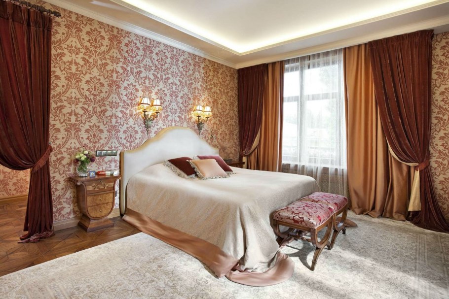 Дизайнерские шторы для спальни