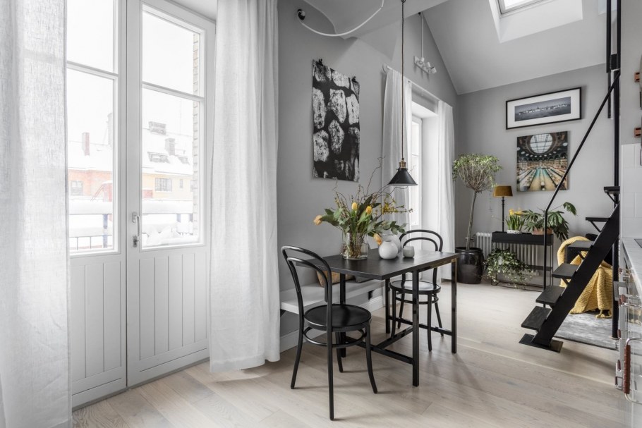 Студия в стиле Скандинавский лофт