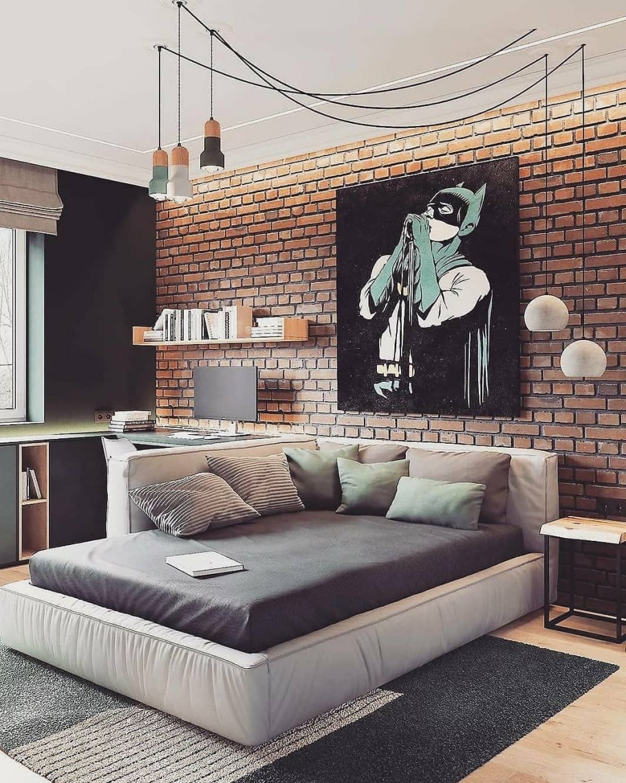 Комната в стиле лофт 12кв