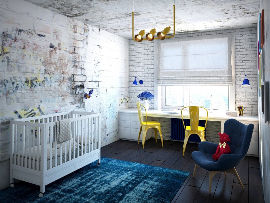 Стиль лофт в детской комнате