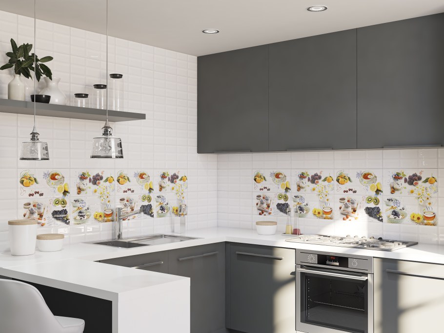 Настенная плитка Fabresa Bevelled Biselado Blanco BX 7.5x15