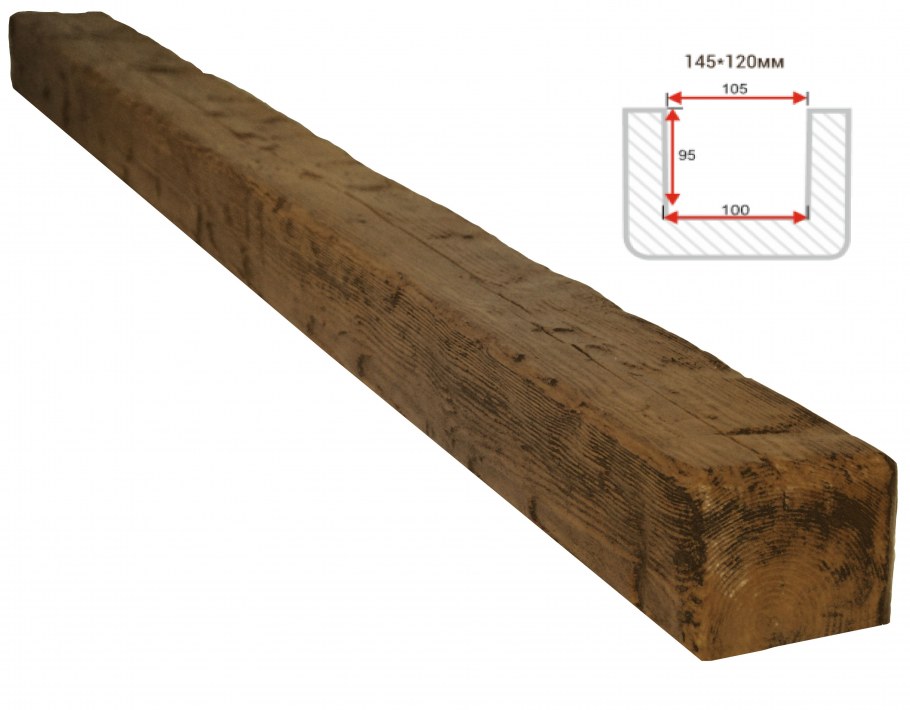 Архитектурный брус в интерьере