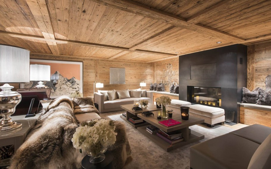 Гштаад Шале интерьер