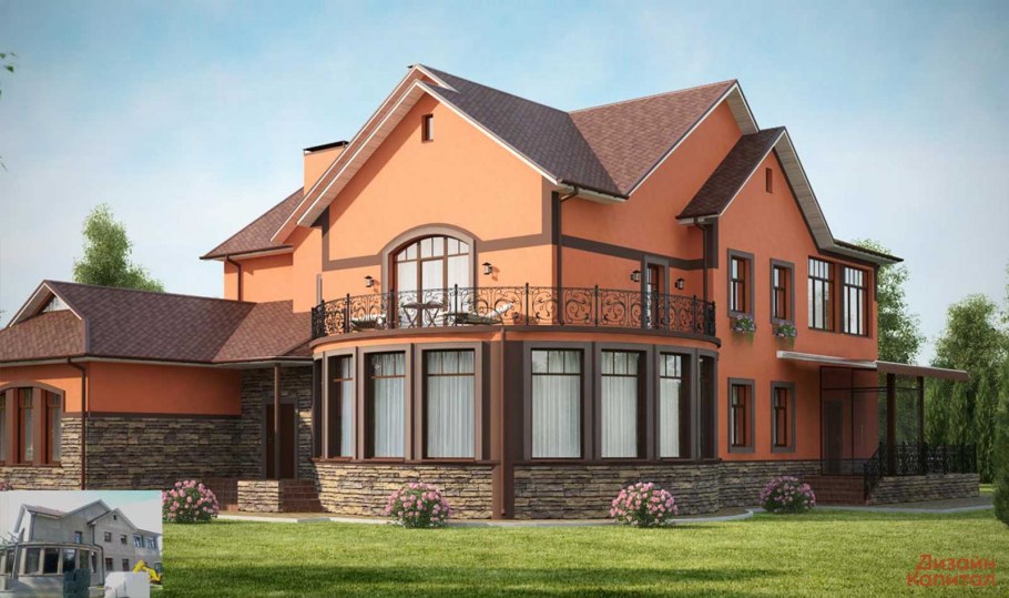 Дизайн фасада частного дома