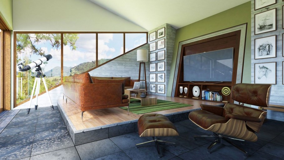 Sketchup Vray рендер интерьера